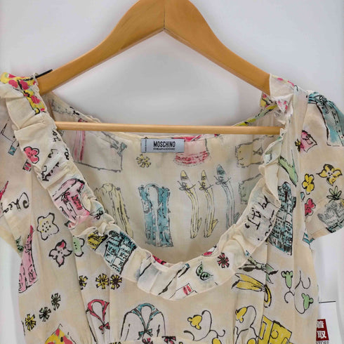 モスキーノ MOSCHINO 総柄ワンピース レディース US:6