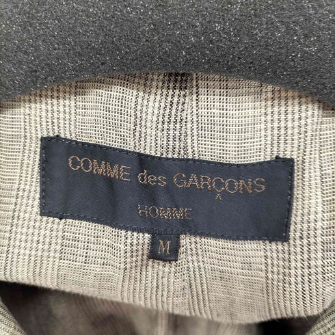 コムデギャルソンオム COMME des GARCONS HOMME 田中オム リネン100% チェック柄テーラードジャケット メンズ JPN:M