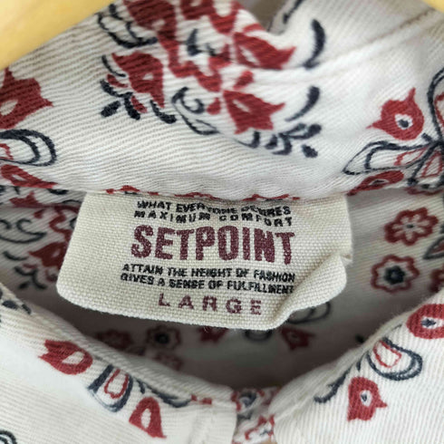 SETPOINT 総柄 BD L/S プルオーバー シャツ メンズ import:L