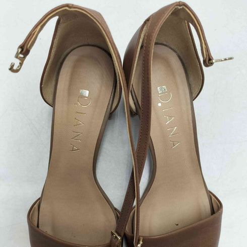 ダイアナ DIANA レザー アンクル ストラップ サンダル レディース 22