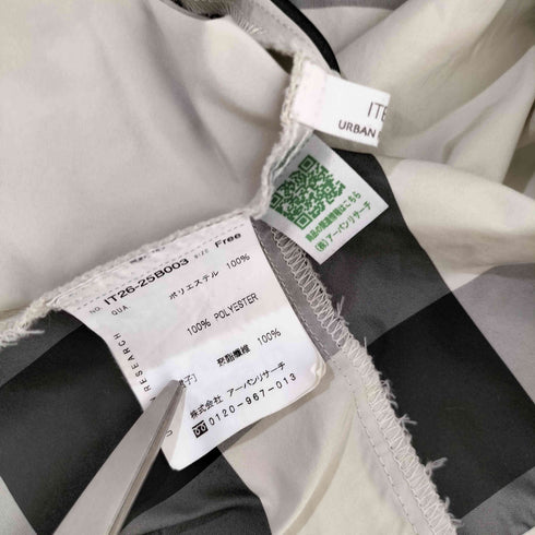 アーバンリサーチ URBAN RESEARCH ビッグチェックギャザースカート レディース