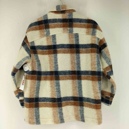 ザラ ZARA プレミアムチェックシャツジャケット レディース import:S