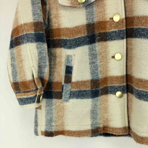 ザラ ZARA プレミアムチェックシャツジャケット レディース import:S