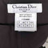 クリスチャンディオール Christian Dior 2001年 BOUTIQUE ガリアーノ期 フランス製 レーヨン ウール サイド ジップ テーパード パンツ レディース 36