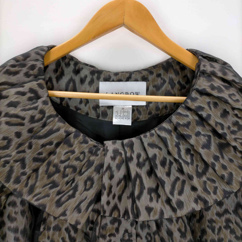 LANGBOW Paris レオパード柄 レイヤーコート レディース EUR:38