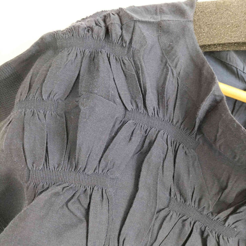 イッセイミヤケ ISSEY MIYAKE 19ss フレンチスリーブ フリルプリーツブラウス レディース 2