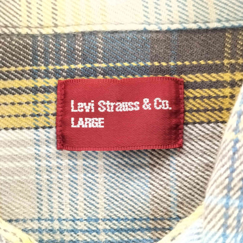リーバイス Levis 00s ヘビーフランネルシャツ メンズ import:L