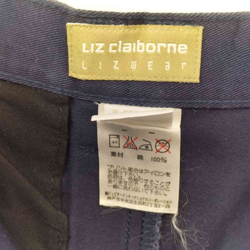 リズ クレイボーン LIZ Claiborne 2タック コットンスラックス DEADSTOCK メンズ 8-REGULAR