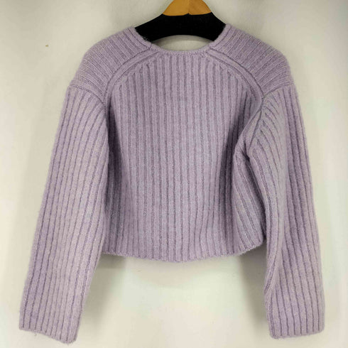ザラ ZARA Vネックケーブルニット レディース import:M