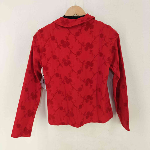 トリココムデギャルソン tricot COMME des GARCONS 02AW フロッキー フラワープリント ラウンドカラージャケット メンズ JPN:M