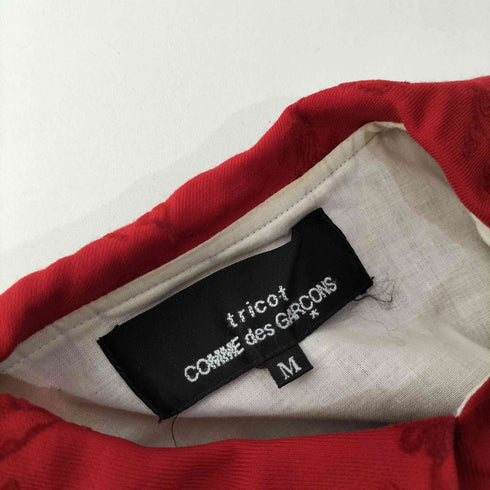 トリココムデギャルソン tricot COMME des GARCONS 02AW フロッキー フラワープリント ラウンドカラージャケット メンズ JPN:M