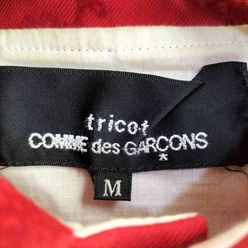 トリココムデギャルソン tricot COMME des GARCONS 02AW フロッキー フラワープリント ラウンドカラージャケット メンズ JPN:M