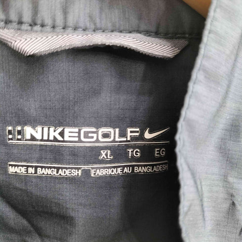 ナイキゴルフ NIKE GOLF ロゴプリント 半袖ナイロンジップアップジャケット メンズ JPN:XL