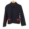 ローブドシャンブルコムデギャルソン robe de chambre COMME des GARCONS 02SS カラー切替 ウールジャケット レディース JPN:M