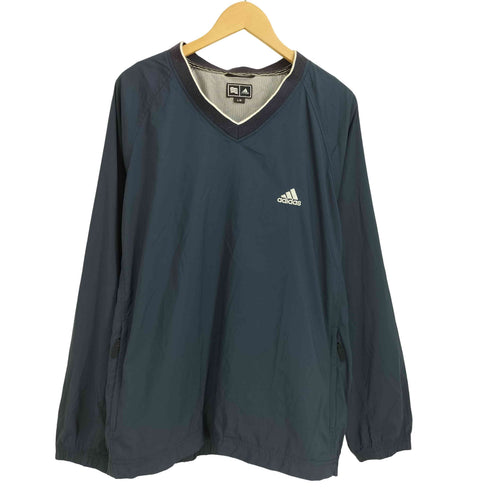 アディダス adidas ロゴ刺繍 ナイロンプルオーバージャケット ピステ メンズ JPN:L