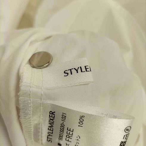 スタイルミキサー STYLEMIXER 25SS サイドホールシャツ レディース FREE
