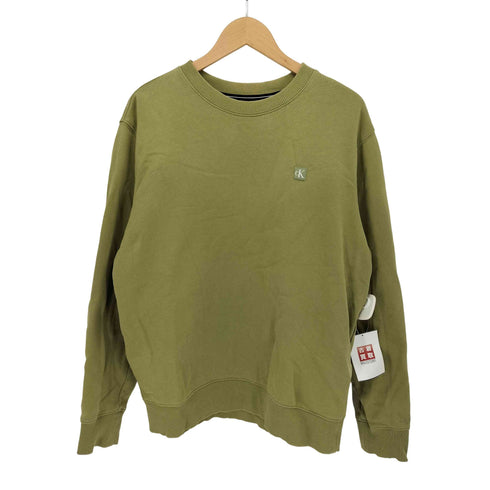 カルバンクラインジーンズ Calvin Klein Jeans ロゴ刺繍 クルーネック スウェット トレーナー メンズ import:M