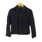 トリココムデギャルソン tricot COMME des GARCONS 01AW パッチポケット ウールナイロン ラウンドカラージャケット レディース JPN:S