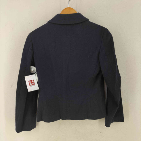 トリココムデギャルソン tricot COMME des GARCONS 01AW パッチポケット ウールナイロン ラウンドカラージャケット レディース JPN:S