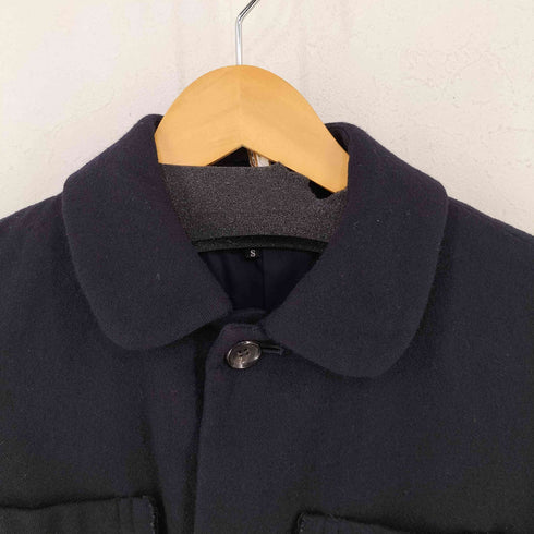 トリココムデギャルソン tricot COMME des GARCONS 01AW パッチポケット ウールナイロン ラウンドカラージャケット レディース JPN:S