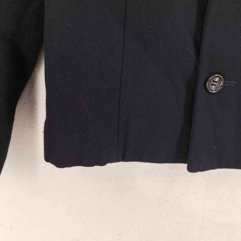 トリココムデギャルソン tricot COMME des GARCONS 01AW パッチポケット ウールナイロン ラウンドカラージャケット レディース JPN:S