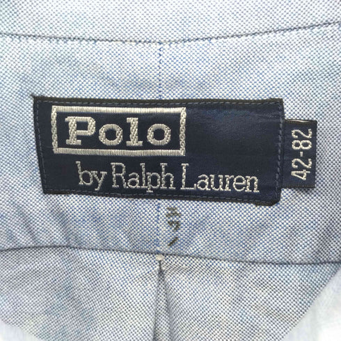 ポロバイラルフローレン Polo by RALPH LAUREN 90S ポニー刺繍 L/S ボタンダウン シャツ メンズ 42-82