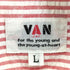 ヴァンヂャケット VAN JAC シアサッカー L/S ストライプ シャツ メンズ JPN:L