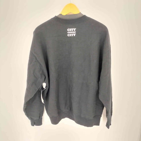 CITY COUNTRY CITY 23SS EMBROIDERED LOGO COTTON SWEAT SHIRT メンズ import:L