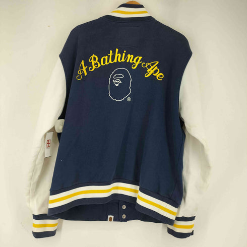 アベイシングエイプ A BATHING APE SWEAT VARSITY JACKET メンズ JPN:L