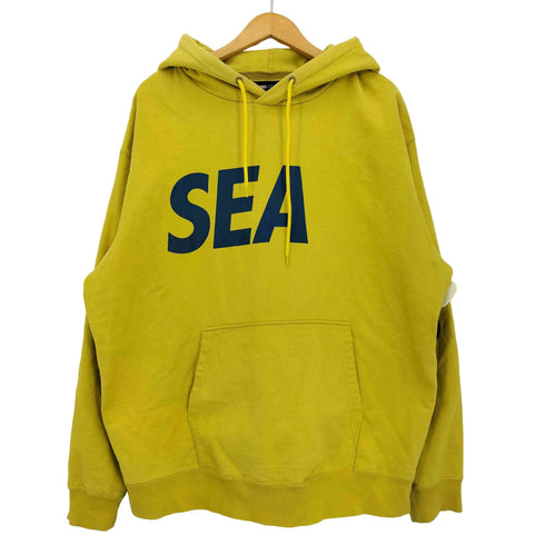 ウィンダンシー WIND AND SEA SHE HOODIE ロゴプリント プルオーバーパーカー メンズ JPN:XL