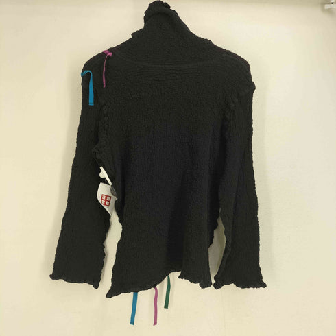 ミー イッセイミヤケ me ISSEY MIYAKE 90s 1994 縮絨 プリーツ タートルネック テープラインカットソー レディース