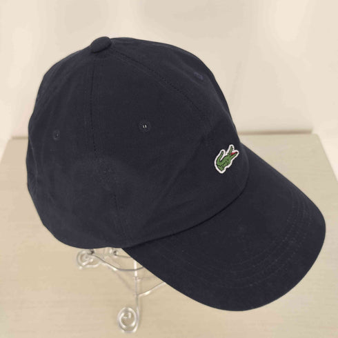 ラコステ LACOSTE ロゴ刺繍 レザーベルト ツイルキャップ メンズ 58cm