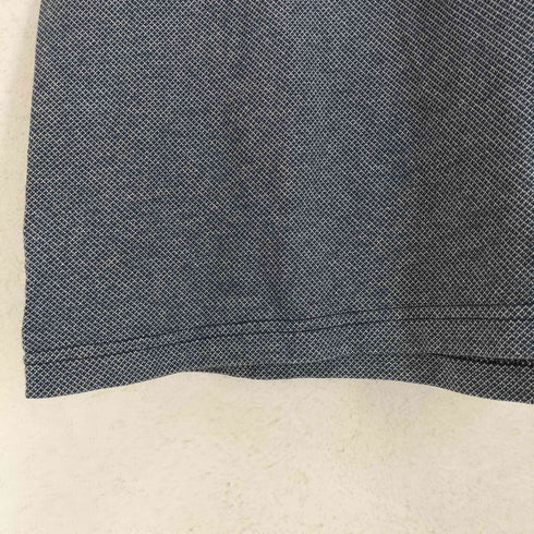 ロゴ刺繍鹿の子地ポロシャツ メンズ L
