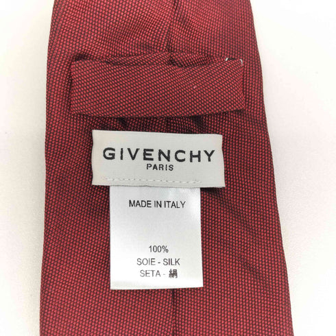 ジバンシィ GIVENCHY ロゴ刺繍 シルク ネクタイ メンズ