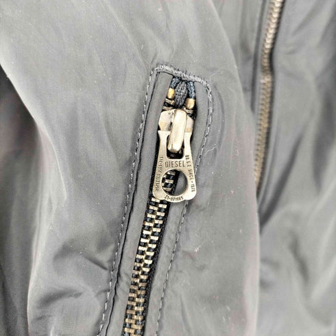 ディーゼル DIESEL ナイロンシングルライダースジャケット メンズ L