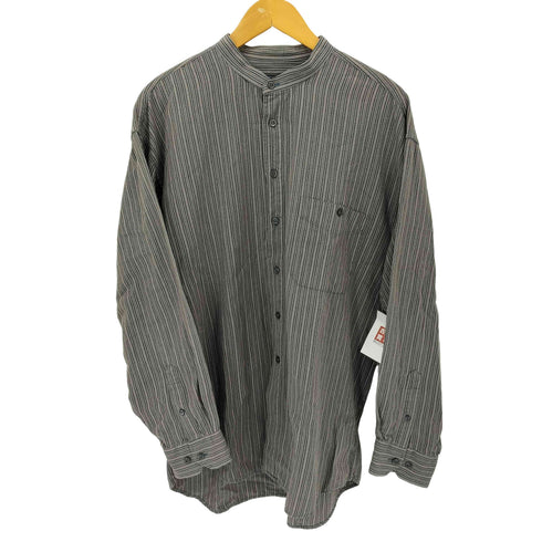 FRIDAYS CLUETT ノーカラーストライプシャツ メンズ import:L