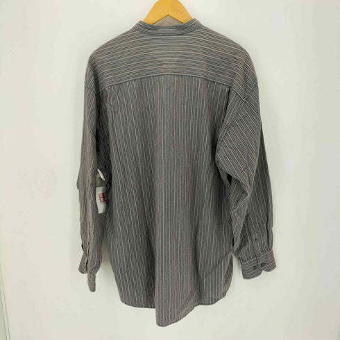 FRIDAYS CLUETT ノーカラーストライプシャツ メンズ import:L