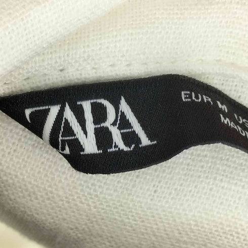 ザラ ZARA ベルト付き S/S リネンレーヨン混シャツワンピース レディース import:L