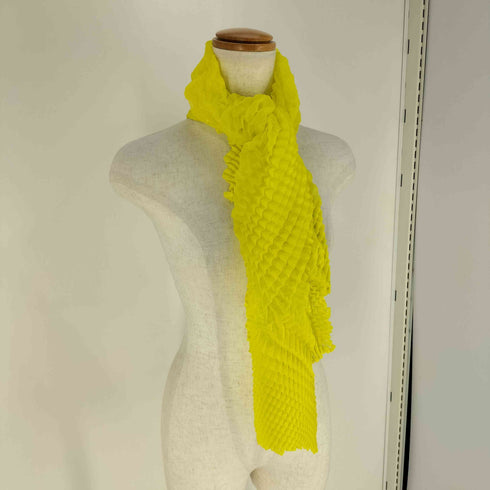 イッセイミヤケ ISSEY MIYAKE shibori 絞り 変形 プリーツ スカーフ ストール レディース