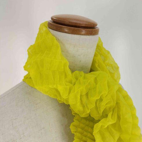イッセイミヤケ ISSEY MIYAKE shibori 絞り 変形 プリーツ スカーフ ストール レディース
