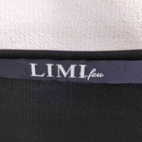 リミフゥ LIMI feu 21ss ポリ混 キュプラ プロントポケット チュニック半袖ワンピース レディース S