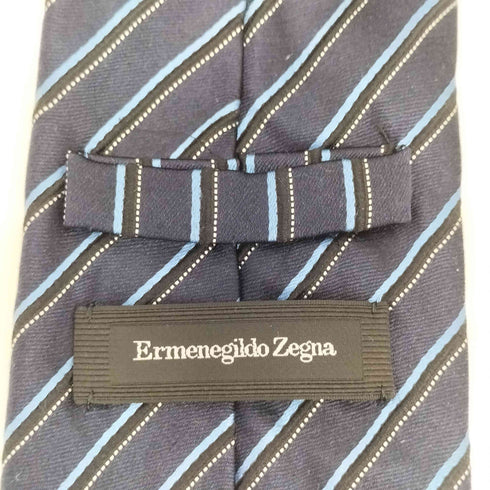 エルメネジルドゼニア Ermenegildo Zegna ストライプ シルク ネクタイ メンズ