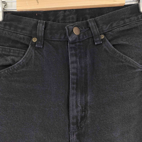 ラングラー Wrangler ブラックデニムテーパードパンツ メンズ