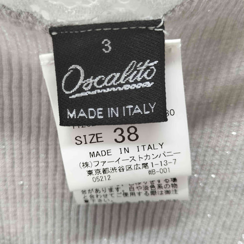 Oscalito イタリア製 レースデザインラメニットタンクトップ レディース EUR:38