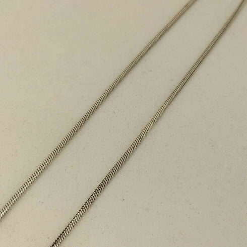 ジョンローレンスサリバン JOHN LAWRENCE SULLIVAN Silver snake chain necklace メンズ