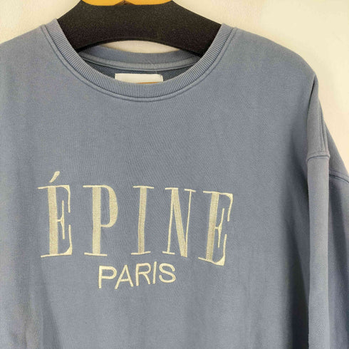 エピヌ epine フロント刺繍クルーネックスウェット レディース