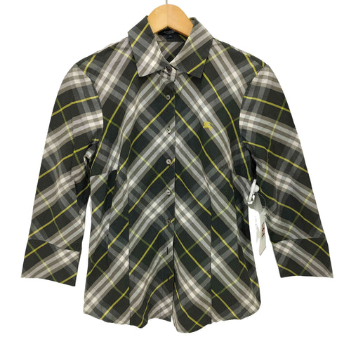 バーバリーロンドン BURBERRY LONDON スモークドチェック L/S レギュラー カラー シャツ レディース EUR:42