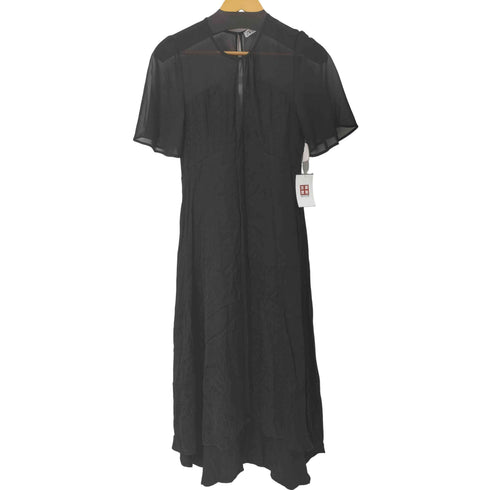 ザラ ZARA メッシュ切替 ヒョウ柄ワンピース レディース import:S