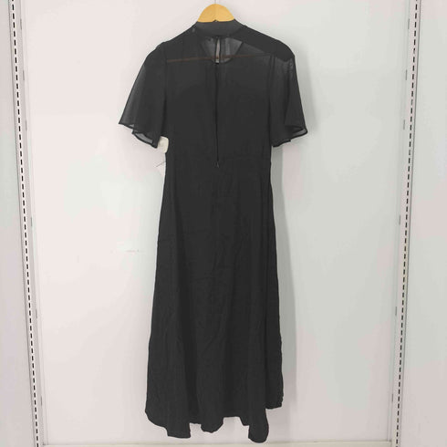 ザラ ZARA メッシュ切替 ヒョウ柄ワンピース レディース import:S