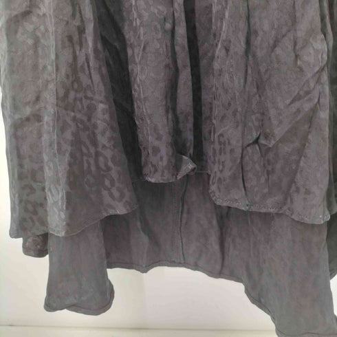 ザラ ZARA メッシュ切替 ヒョウ柄ワンピース レディース import:S